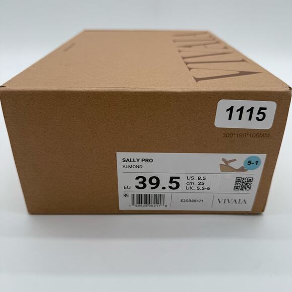 Vivaia Sally Pro Wedge Sandals Old Money Casual Knit Platform Comfort Almond 8.5 - Picture 7 of 8